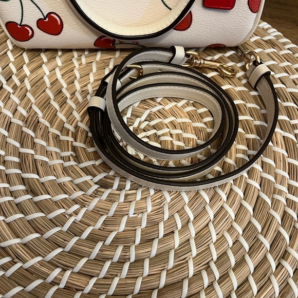 Coach Cherry Print Mini Bag in White - Picture 4 of 16